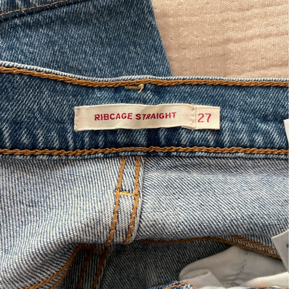 Levi’s Ribcage Straight Jeans Size 27 - Picture 6 of 9